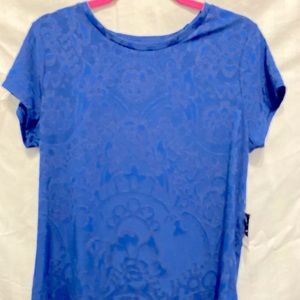 Blue short sleeve causal top